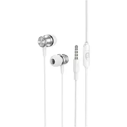Навушники Borofone Platinum металеві універсальні earphones with microphone BM75 1.2 m Hi-Fi чорні - мініатюра 3