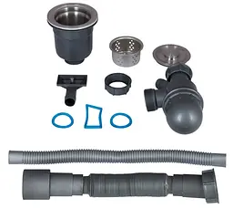 Кухонна мийка Lidz H6050G PVD 3.0/1.0 мм LDH6050GPVD3008 - мініатюра 6