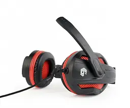 Навушники ігрові Gembird GHS-03 Black/Red з мікрофоном - мініатюра 6