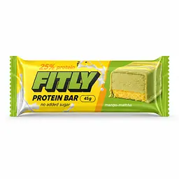 Протеїновий батончик Fitly Protein Bar 25% No Added Sugar, 45 грам - Манго-матча