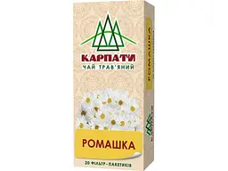 Чай фасований трав’яний Карпати 20 пакетиків Ромашка