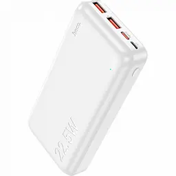 Зовнішній акумулятор Power bank HOCO J101A Astute 22.5 W 20000 mAh PD22,5W+QC3.0 батарея Білий - мініатюра 2