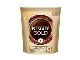 Кава розчинна NESCAFE 30г Голд м'яка уп.