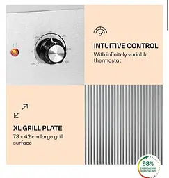 Електричний гриль Klarstein Grillmeile 4400 (10039916) - мініатюра 2