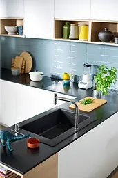 Кухонна мийка Hansgrohe S510-U660 770x510 Graphite Black 43313170, Чорний - мініатюра 2