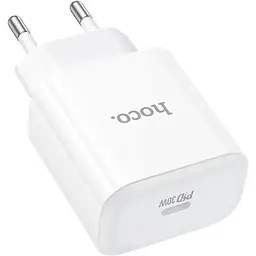Зарядний пристрій Hoco C76A Pro 1Type-C PD/QC 30W PPS White - мініатюра 5