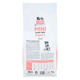 Сухий корм для цуценят собак мініатюрних порід Brit Care GF Mini Puppy Lamb 7 кг (ягня) - мініатюра 4