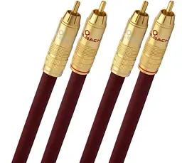 Аудиокабель Hi-Fi 2RCA-2RCA Oehlbach NF 214 Master 70 0,7m Burgundy - мініатюра 1