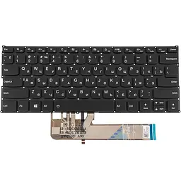 Клавіатура для ноутбука LENOVO (Yoga 530-14ARR 530-14IK ) rus чорний без фрейма подсветка клавиш