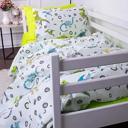 Простирадло MirSon Kids Time Бязь, 17-0576, Dinosaur robot - мініатюра 4