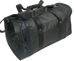 Спортивна сумка Wallaby 365 з розширенням 40/50 л 54(66)x25x30 см Чорна - мініатюра 5