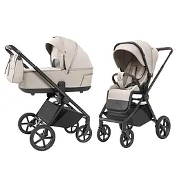 Універсальна дитяча коляска 2 в 1 Carrello Ultra CRL-6527 Ice Grey з системою Memory Button та термолюлькою