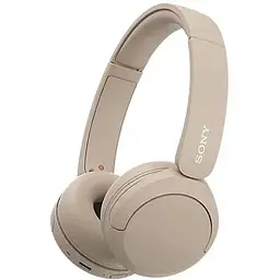 Навушники Sony On-ear WH-CH520 BT 5.2 SBC AAC Wireless Mic бежеві