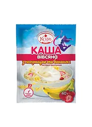 Каша вівсяна з полуницею та бананом миттєвого приготування Козуб продукт 40 г