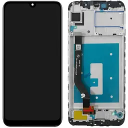 Дисплей Huawei Y7 2019 / Y7 Prime 2019 чорний, 64GB, 11 Lines, оригінал PRC, з рамкою