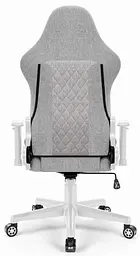 Комп'ютерне крісло Hell's Chair HC-1006 Grey-White тканина - мініатюра 3