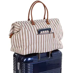 Сумка Childhome Mommy bag stripes nude/terracotta (CWMBBSTNR) - мініатюра 7
