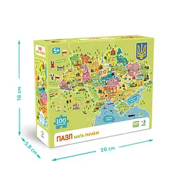 Пазли класичні "Карта України" 300706, 100 елементів - мініатюра 3