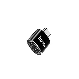 Адаптер Hoco UA5 Type-C to USB converter Black - мініатюра 1