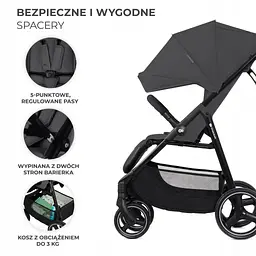 Прогулянкова коляска Kinderkraft Trig 3 Grey - мініатюра 5
