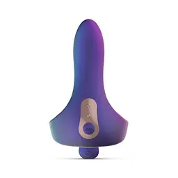 Ерекційне кільце з вібрацією Hueman Vibrerende Strap-On Ring силікон, акумулятор, регульована посадка - мініатюра 6