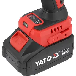 Гайковерт ударний безщітковий акумуляторна YATO 18 В Li-Ion 4 А/Год квадрат 1/2 КМ-1200 Нм (YT-828071) - мініатюра 7