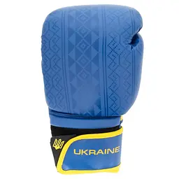 Рукавиці боксерські Power Play PP 3021 Ukraine, Blue/Yellow - 12 унцій - мініатюра 2