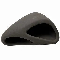 Декорація Hobby Wave Cave 1 dark 12×12×5,5 см - керамічне укриття для риб і креветок в акваріумі (41654) - мініатюра 1