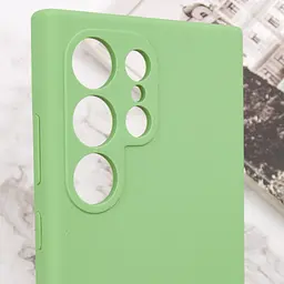 Чохол Silicone Cover Lakshmi Full Camera (AAA) для Samsung Galaxy S24 Ultra М'ятний / Mint - мініатюра 6