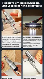 Акумуляторний ручний пилосос Abir vc205 сірий - мініатюра 4