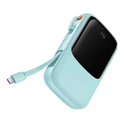 Портативна батарея Baseus Qpow 10000 mAh 15 W Type-C 2022 Edition PPQD050003 блакитна