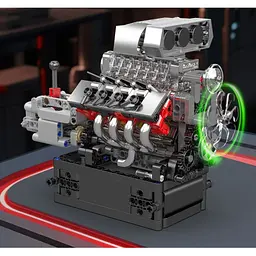 Конструктор Mould King Mking Двигун і коробка передач Muscle Car V8 (10225) [161086] - мініатюра 3