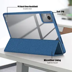 Чохол TPUCristal Pen holder Lenovo Tab M11 Xiaoxin Pad 2024 11 Синій - мініатюра 3