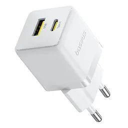 МЗП Baseus Palm Fast Charger C+U 30W EU White - мініатюра 3