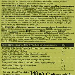 Цукерки Pure Chocolate трюфелі фундук-печиво 148 г (932191) - мініатюра 4