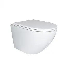 Унітаз підвісний Qtap Robin New безободковий з сидінням Soft-close QT1333046EUQW