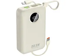 Зовнішній акумулятор (Power Bank) Dudao 20000mAh K14+ 22.5W White (6977196680023)