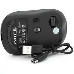 Ігрова миша бездротова iMICE W618, 4 кнопок, акумулятор, 1600dpi, 2.4Ghz, Black - мініатюра 4