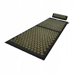 Килимок акупунктурний з валиком 4FIZJO Classic Mat XL Аплікатор Кузнєцова Black/Gold (P-5907739315052) - мініатюра 6
