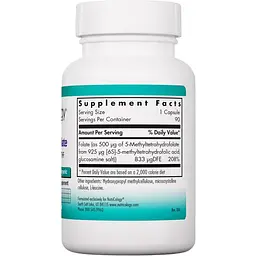 Фолат Nutricology QuatreActiv Folate 5-MTHF 90 капсул (ARG-56530) - мініатюра 2