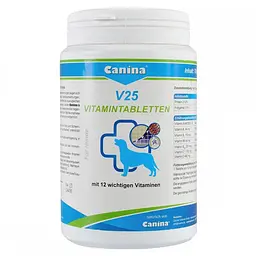 Вітаміни Canina V25 Vitamintabletten для собак, полівітамінний комплекс, 700 г (210 табл) - мініатюра 3