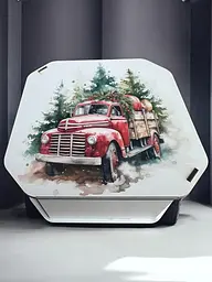 Подарункова коробка квадратна (ХДФ) 29x29x10 см. №4 - мініатюра 6