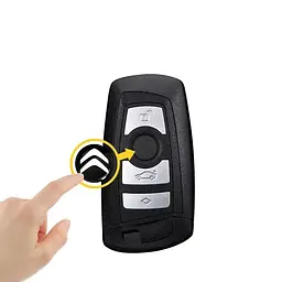 Наклейка з логотипом Citroen для автоключів d=15 мм Пластикова об'ємна (Завод) - мініатюра 5