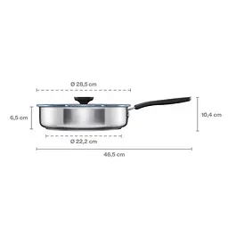 Сковорода з кришкою Fiskars Functional Form™, 26 см (1072314) - мініатюра 2