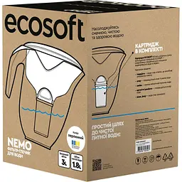 Фільтр-глечик Ecosoft NEMO Перлинний (4820056807097) [150389] - мініатюра 9