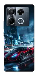 TPU чохол Demsky Red sport car для Infinix Note 40 Pro 4G