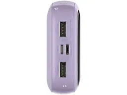 Зовнішній акумулятор (Power Bank) BASEUS Qpow Digital Display 10 000 mAh iP Edition 2022 15W Purple (PPQD050105) - мініатюра 2