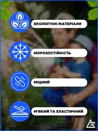 Садовий шланг поливальний, що розтягується, з пістолетом 49 м синій ( 1000305691) - мініатюра 5