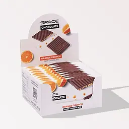 Блок темного шоколаду Spacefood Space Chocolate Orange Crunch, 10*25 грам - Апельсин