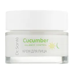 Крем для обличчя Dr. Sante Cucumber Balance Control З матувальним ефектом 50 мл (4823015926211) - мініатюра 2